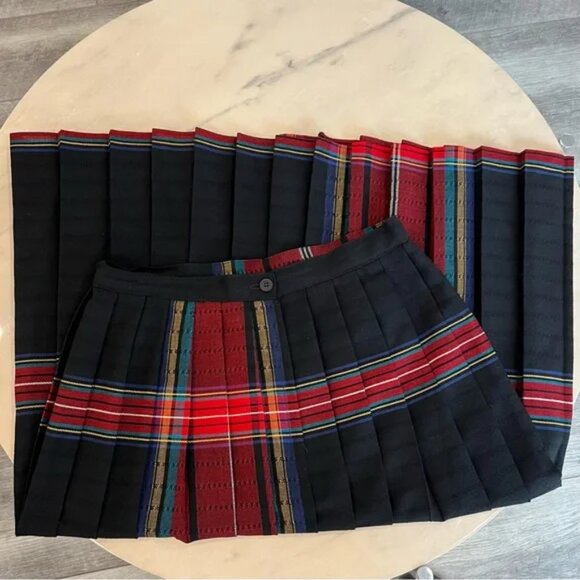 Louisburg Square, Long, Pleated, Plaid, Wool, Skirt - Picture 3 of 8